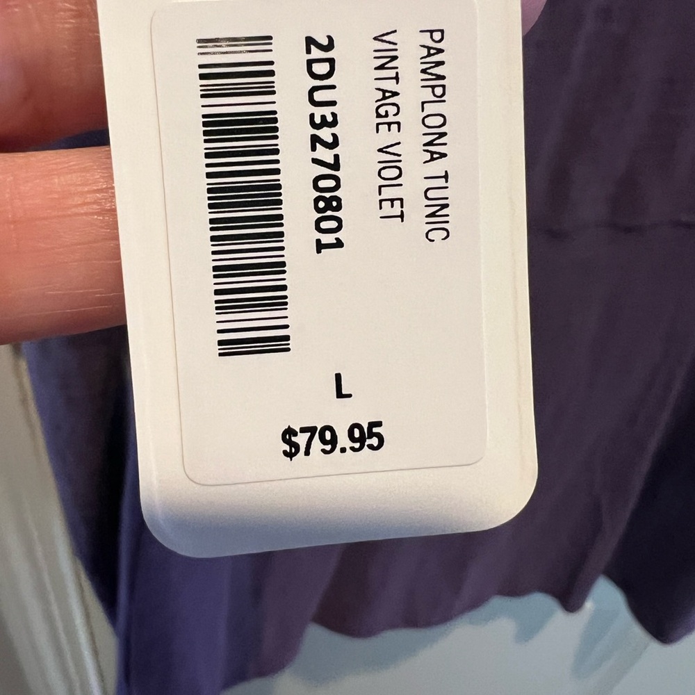 Soft Surroundings Deep Purple Button-Down Shirt N… - image 3